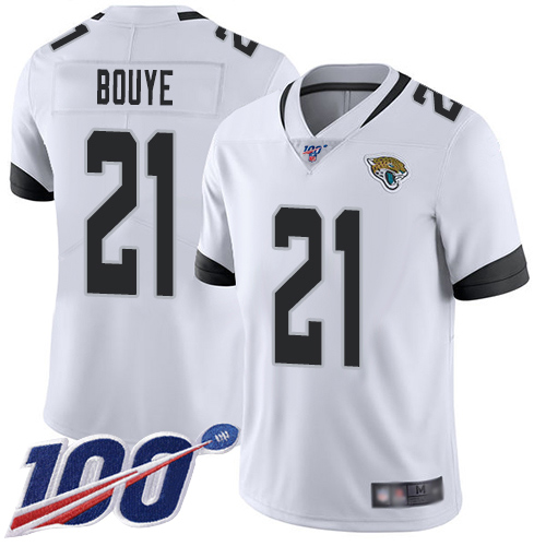 Nike  Jaguars #21 A.J. Bouye White Men Stitched NFL 100th Season Vapor Limited Jersey